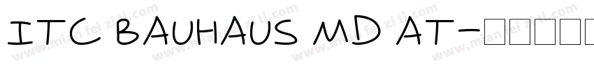 ITC Bauhaus Md AT字体转换